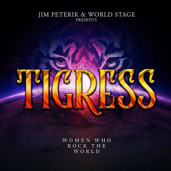JIM PETERIK & WORLD STAGE Tigress Women Who Rock The World ORANGE 2LP